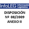 Disposición SSPyA Nº 8-2009 Anexo II declaración exportación 